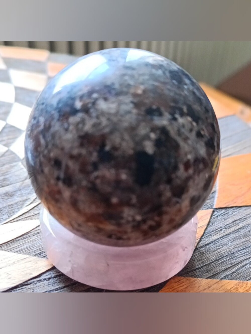 Polished Yooperlite Crystal Sphere